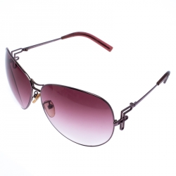 مملوكة مسبقًا Fendi Pink Gradient FS360R Aviators Sunglasses