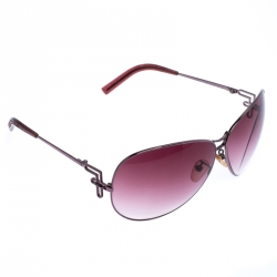 مملوكة مسبقًا Fendi Pink Gradient FS360R Aviators Sunglasses