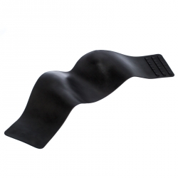 Pre Owned صدرية فندي بلا حمالات جلد سوداء