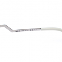 Pre Owned Fendi Silver Tone/ Grey Gradient FF 0041/S Iridia Cat Eye Sunglasses