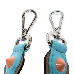 Pre Owned Fendi Multicolor Leather Small Studded Bag Strap