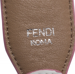 Pre Owned Fendi Multicolor Leather Studded Bag Strap