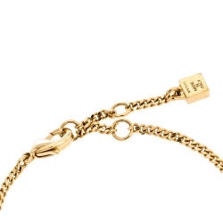 مملوكة مسبقًا Fendi Blossom Flower Charm Two Tone Bracelet