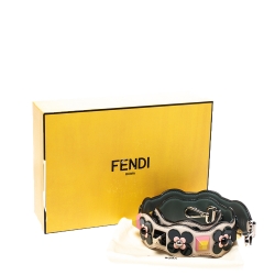 Pre Owned Fendi Multicolor Leather Embellished Interchangeable Shoulder Strap