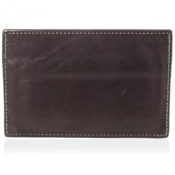 Pre Owned Fendi Zucchino Business Card Holder 