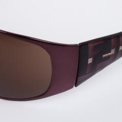 مملوكة مسبقًا نظارة شمسية نسائية فندي FS344 راب بنية ميتاليك