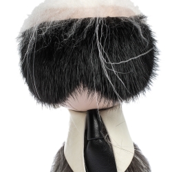Pre Owned Fendi Multicolor Fur and Leather Karlito Bag Charm