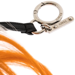 Pre Owned Fendi Multicolor Fur and Leather Karlito Bag Charm