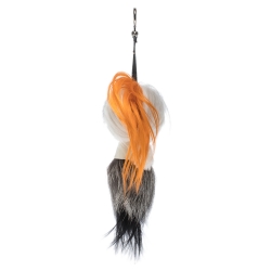 Pre Owned Fendi Multicolor Fur and Leather Karlito Bag Charm
