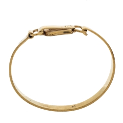 Pre Owned Fendi FF Gold Tone Hook Bracelet