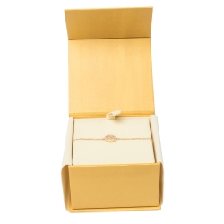 Pre Owned Fendi F is Fendi Crystal Gold Tone Bracelet