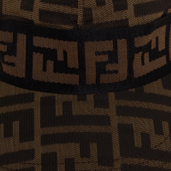 مملوكة مسبقًا Fendi Brown Zucca Pattern Canvas Baseball Cap S