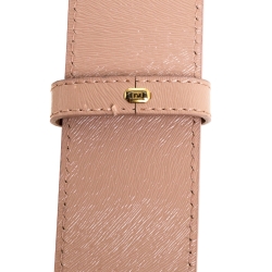 Pre Owned Fendi Multicolor Zucca Coated Canvas FF Logo Belt 90CM