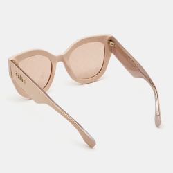 Pre Owned Fendi Peach FF0435/S Cat Eye Sunglasses