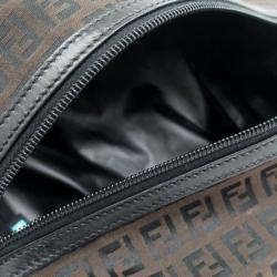 Pre Owned Fendi  Bi Color Zucchino Canvas Cosmetic Pouch