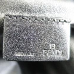 Pre Owned Fendi  Bi Color Zucchino Canvas Cosmetic Pouch