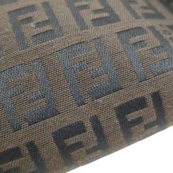 Pre Owned Fendi  Bi Color Zucchino Canvas Cosmetic Pouch