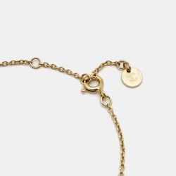 مملوكة مسبقًا Fendi F is Fendi Crystal Gold Tone Bracelet