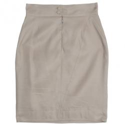 Fendi Collarless Silk Skirt Suit M