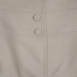 Fendi Collarless Silk Skirt Suit M