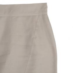 Fendi Collarless Silk Skirt Suit M