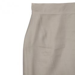 Fendi Collarless Silk Skirt Suit M