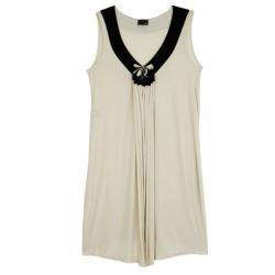 Fendi Gathered Monochrome Dress L
