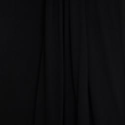 Pre Owned Fendi Cotton Stretch One Shoulder Maxi Dress XS