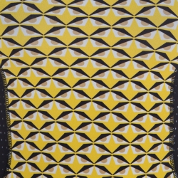 Pre Owned Fendi Canary Yellow Bag Bugs Eye Print Perforated Trim Tank Top S