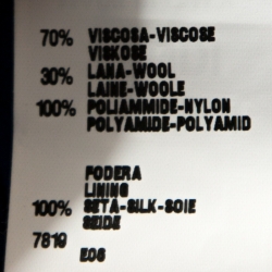 Pre Owned Fendi Blue Wool Blend Crepe Raw Edge Detail Maxi Dress M