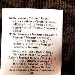 Pre Owned Fendi Black & Brown Zucca Monogram Print Knit Top M