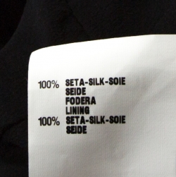 Pre Owned Fendi Black Silk Pleated Coat Dress M