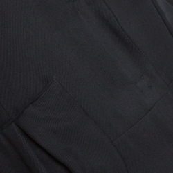 Pre Owned Fendi Black Silk Pleated Coat Dress M