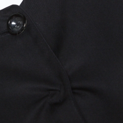 Pre Owned Fendi Black Silk Pleated Coat Dress M