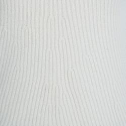 Pre Owned Fendi Off-White Floral Detail Knit Top M