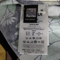 Fendi Multicolored Floral Printed Cotton FF Motif Detailed T-Shirt M 