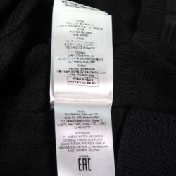 Pre Owned Fendi Black Zucca Monogram Knit Pullover Top S 