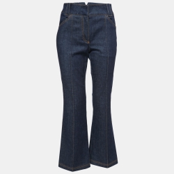 Pre Owned Fendi Blue Denim Boot Cut High Waisted Jeans S Waist 28"