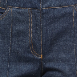 Pre Owned Fendi Blue Denim Boot Cut High Waisted Jeans S Waist 28"