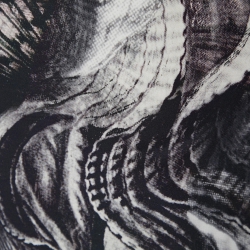 Pre Owned Fendi Black Printed Silk Maxi Dress M