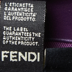 Pre Owned Fendi Purple Fox Fur Belted Vest M