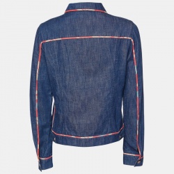 مملوكة مسبقًا Fendi Jeans Vintage Blue Denim Skirt & Jacket Set M