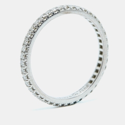 Pre Owned Tiffany & Co. Diamond Platinum Full Eternity Ring Size 53