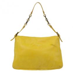 Pre Owned Fendi Yellow Mama Forever Shoulder Bag