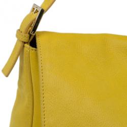 Pre Owned Fendi Yellow Mama Forever Shoulder Bag