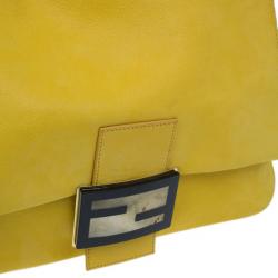 Pre Owned Fendi Yellow Mama Forever Shoulder Bag