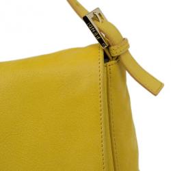 Pre Owned Fendi Yellow Mama Forever Shoulder Bag