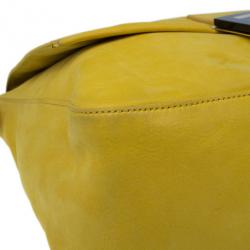 Pre Owned Fendi Yellow Mama Forever Shoulder Bag