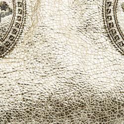 Pre Owned Fendi Gold Leather Du Jour Satchel