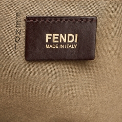 مملوكة مسبقًا Fendi Brown Zucchino Coated Canvas Shopper Tote